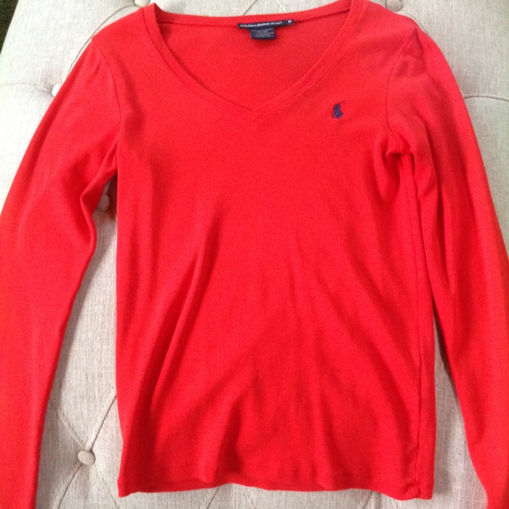 Ralph Lauren Sport Long Sleeve Tee Shirt Red